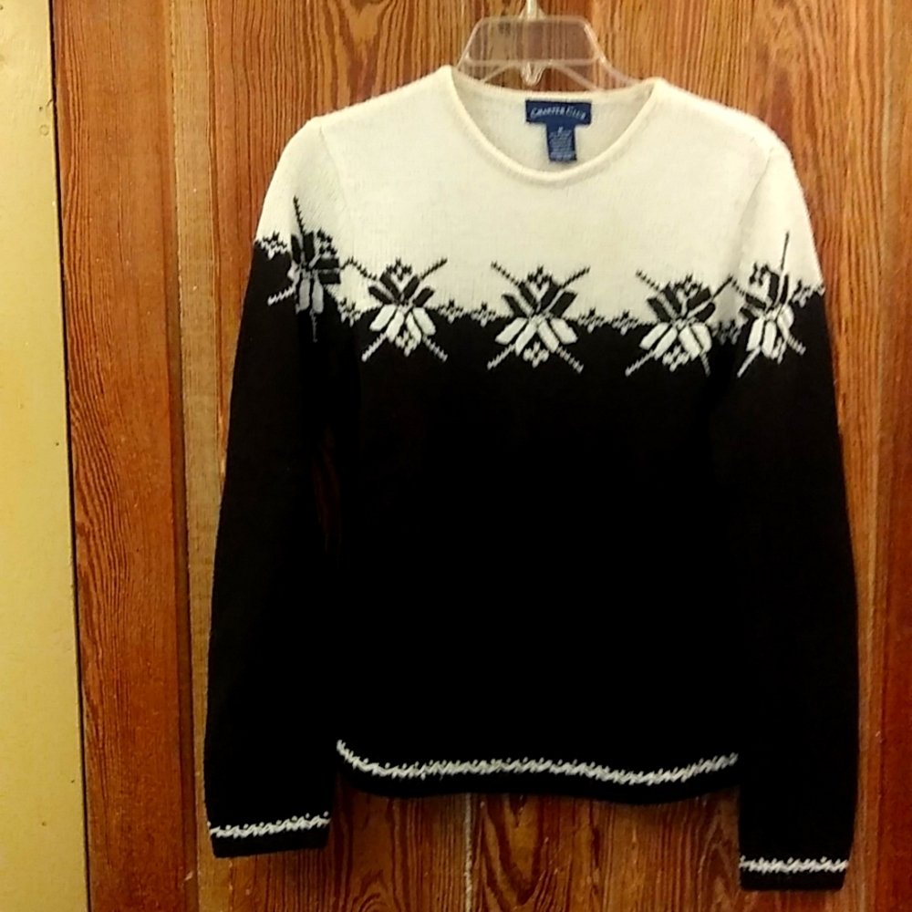 Charter Club black and white sweater M